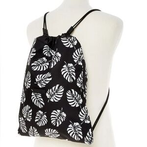 Dolce & Gabbana monstera leaf drawstring backpack
